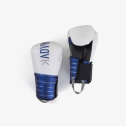 Boxhandschuhe 500 Weiss/blau