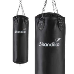 Boxsack - Fitness - Schwarz - 90 Cm / 25 Kg Für Muay Thai, Kickboxen Und MMA