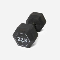 CORENGTH Hantel Krafttraining Crosstraining Hex Dumbbell 22,5 kg - Schwarz