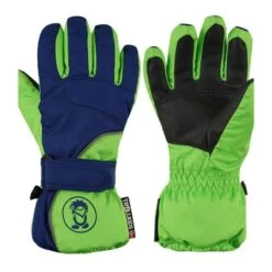 TROLLKIDS Kinder Fingerhandschuh Troll Mittelblau / Vipergrün Größe 4,5; 7-8 Jahre -Sport Gear Verkauf kinder fingerhandschuh troll marineblau hellgrun grose 5 9 10 jahre
