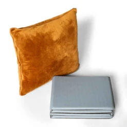 Kissen-Matte Fitness Faltbar 150 cm × 62 cm × 10 mm - Ocker