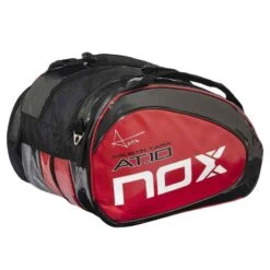 Padelschlägertasche NOX AT10 TEAM Erwachsene Schwarz/rot