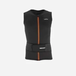 Rückenprotektor Schutzweste Ski/Snowboard 100 Erwachsene Schwarz