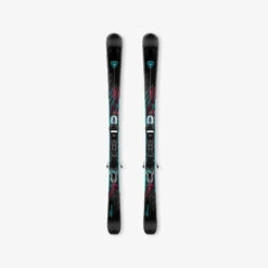 Ski Damen Mit Bindung Piste - Attraxion Rossignol Schwarz/blau/rosa