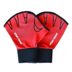 Sport-Thieme Aqua-Fitness-Handschuhe Offen, M, 25x18 Cm, Rot