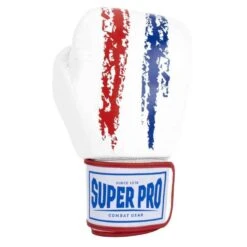 Super Pro Combat Gear Legend Kickboxhandschuhe Weiß