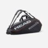 Tennistasche Head Tour Team Supercombi 9R Schwarz/orange