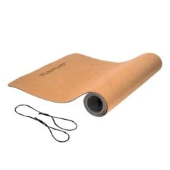 Tunturi Yogamatte Aus Kork - 183 Cm - Korkmatte Für Yoga - Pilates - Gymnastik