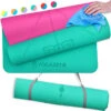 YOGAZEN Yogamatte TPE Dick Breit Rutschfest Frühlingsgrün Und Lavendel Mauve